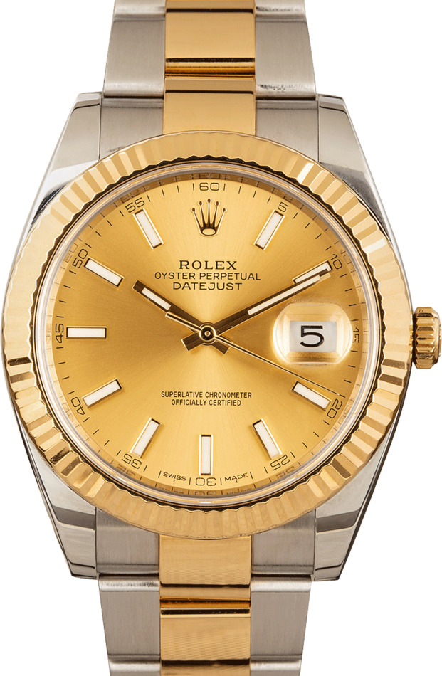 Pre-Owned Mens Rolex Datejust 126333 Champagne Luminous Dial