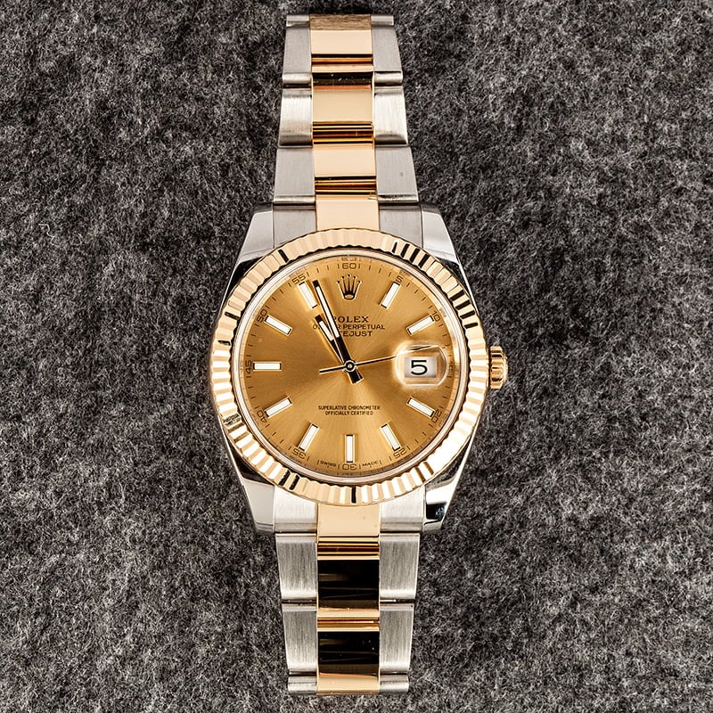 Pre-Owned Mens Rolex Datejust 126333 Champagne Luminous Dial
