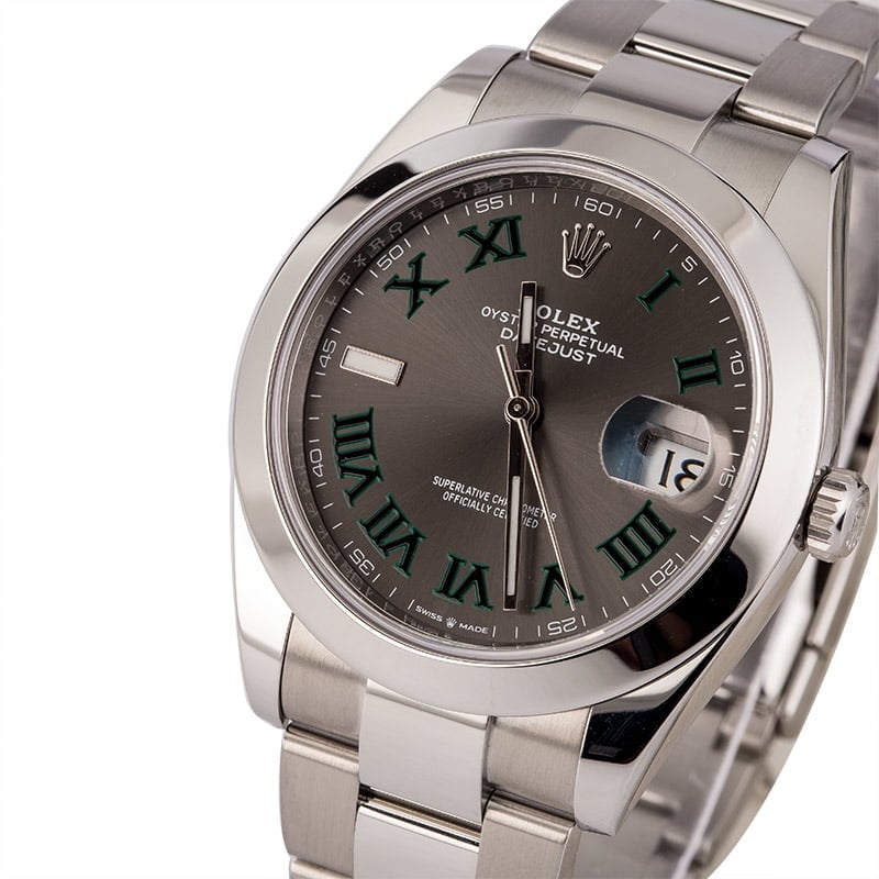 Used Rolex Datejust 41 Ref 126300 Rhodium Roman Dial