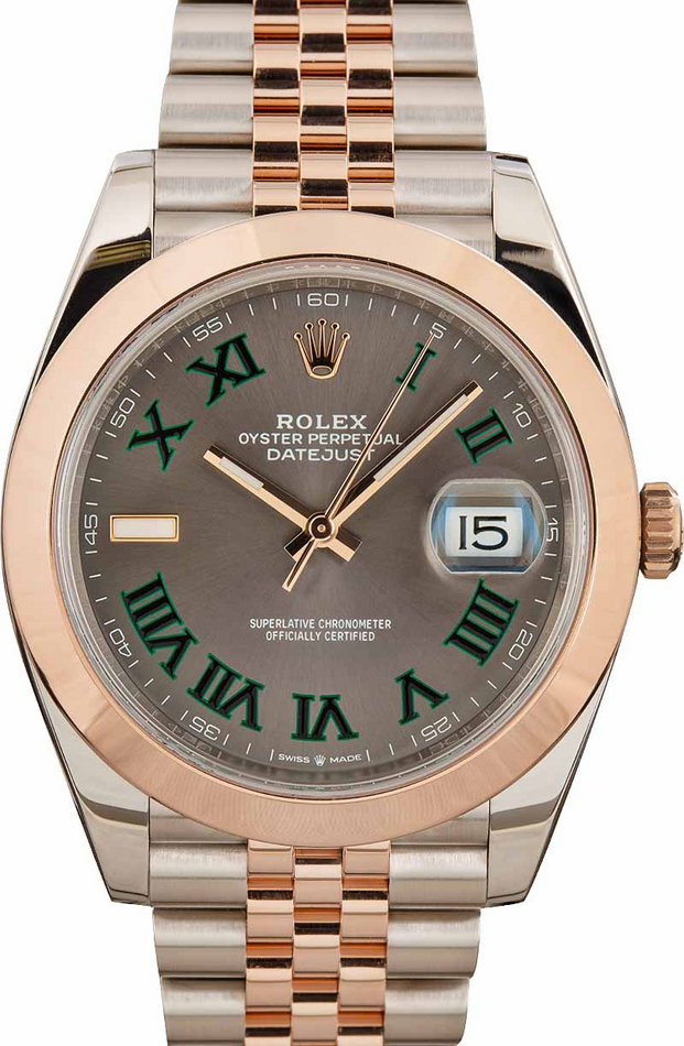 Pre-Owned Rolex Datejust 41 Ref 126301 Steel & 18k Everose Gold