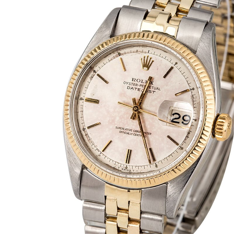 Rolex Datejust 6605 Vintage Two Tone Watch