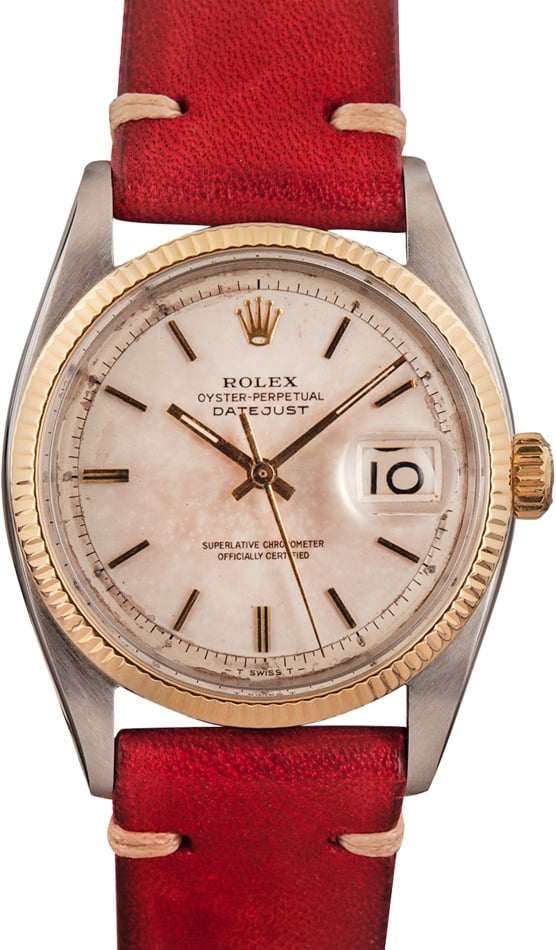 ROLEX Rare C 1955 18K Pink Gold Oyster Perp Datejust Re 6605 -$60K