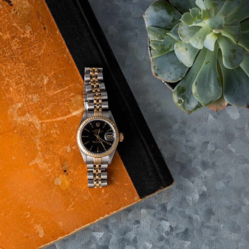 Rolex Ladies Datejust 79173 Black Index Dial
