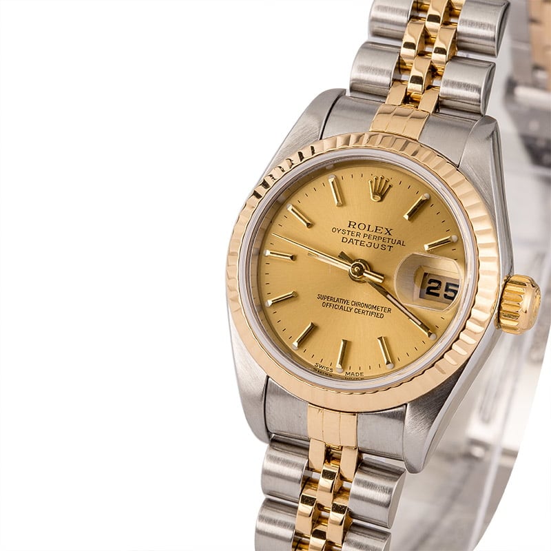 Pre-Owned Rolex Datejust 79173 Ladies Champagne Dial T