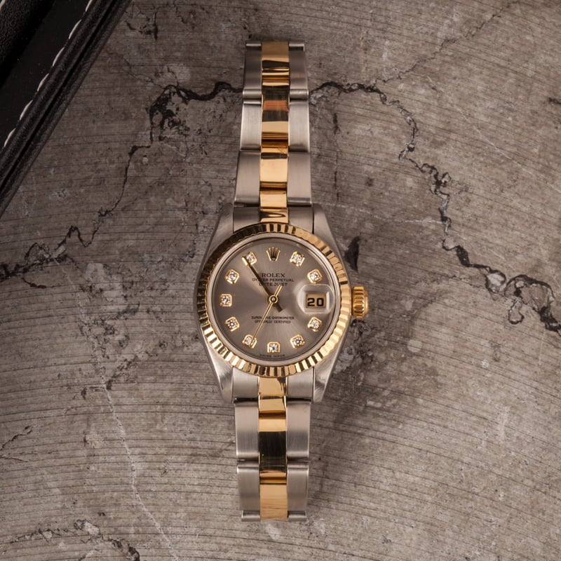 Rolex Datejust 79173 Slate Diamond Dial