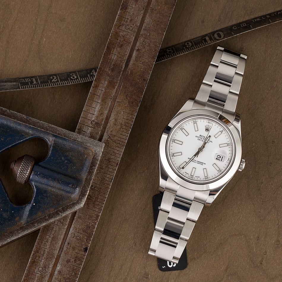 Rolex Datejust II Ref 116300 White Dial