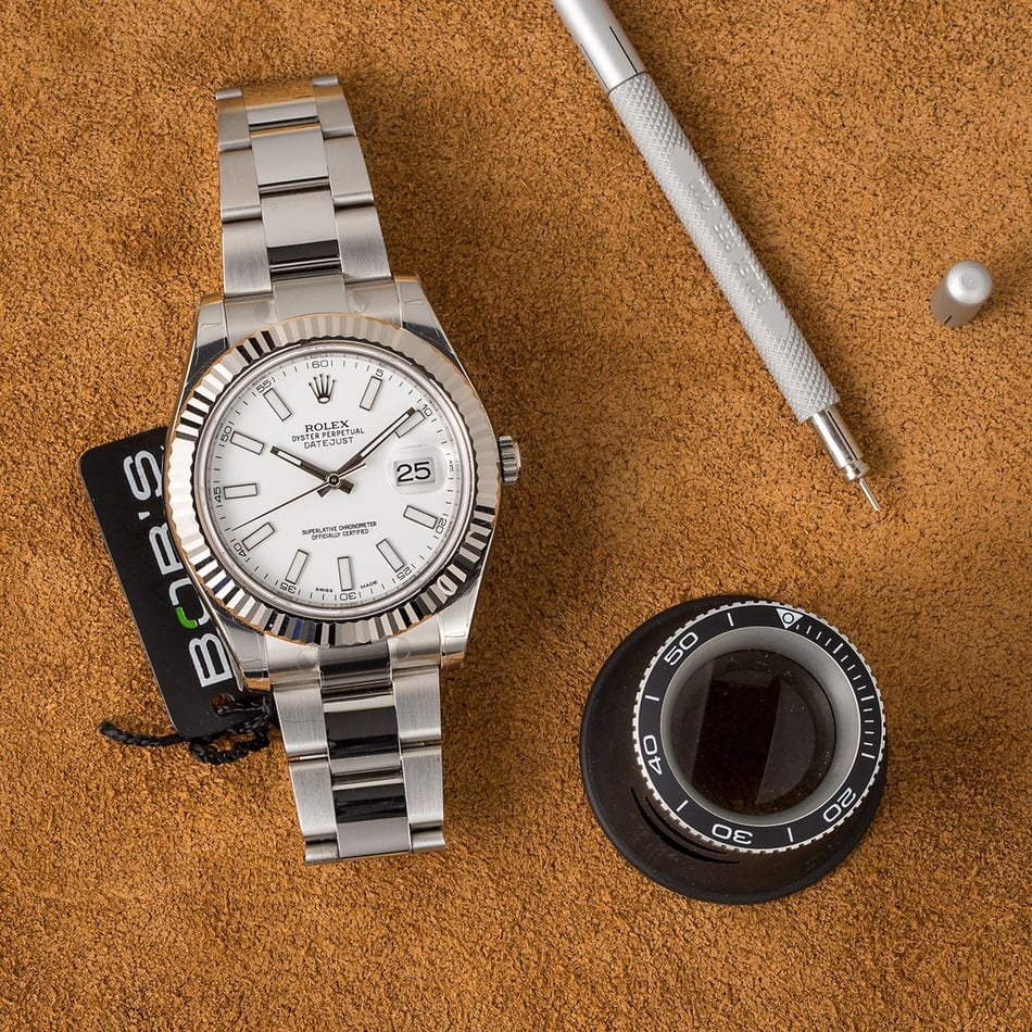 Rolex Datejust II White Luminescent Dial 116334