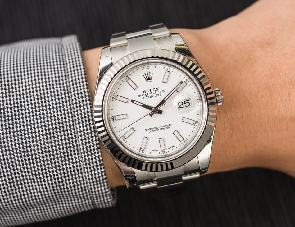 Rolex Datejust II White Luminescent Dial 116334