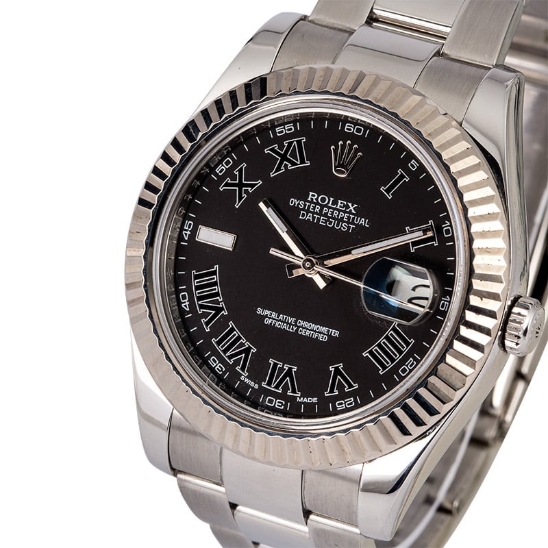 Rolex Datejust II Ref. 116334 White Gold Bezel