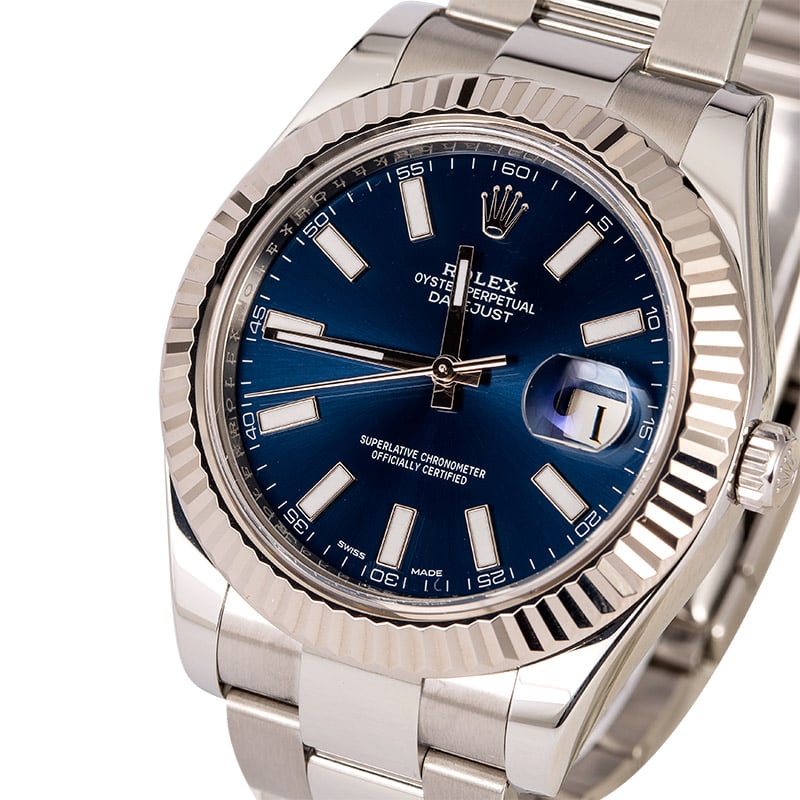Rolex Datejust II Ref 116334 Blue Dial 41MM