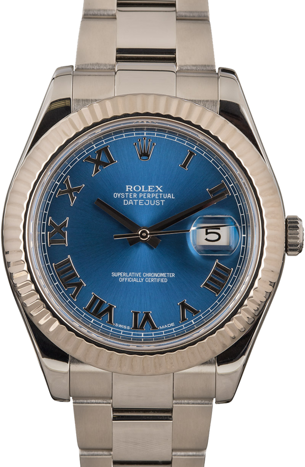 Rolex Datejust 41 Ref 116334 Blue Dial