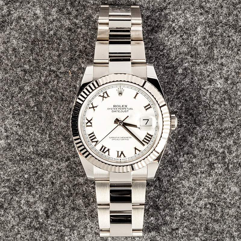 Rolex 126334 Datejust 41 White Roman Dial