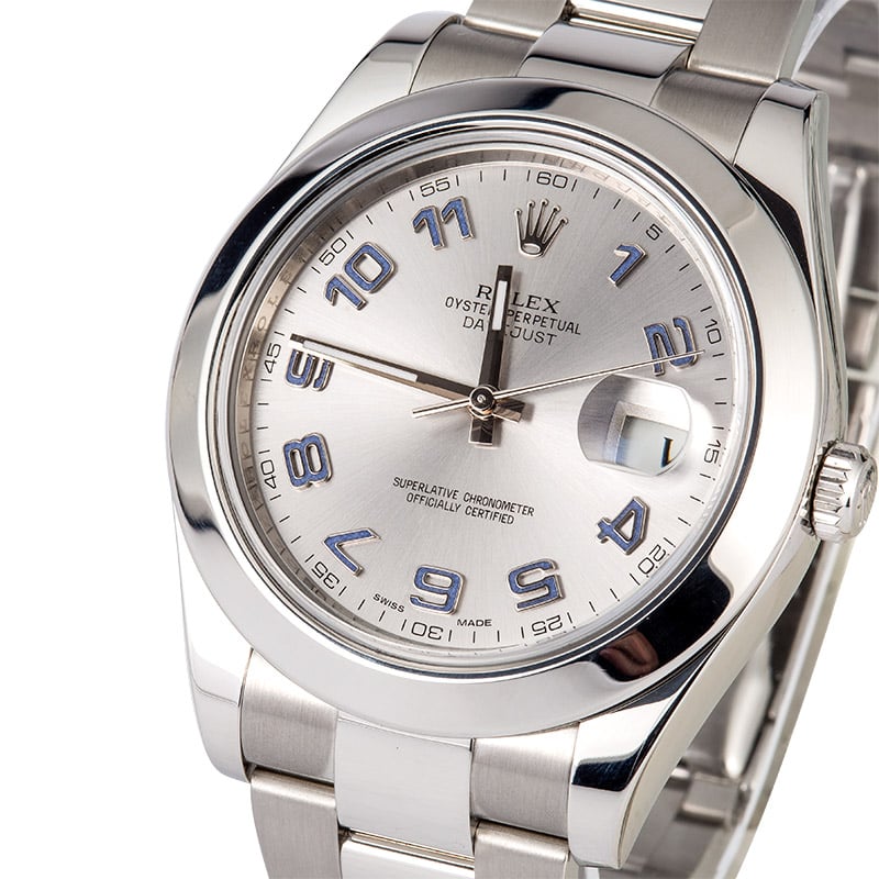 Rolex Datejust II Ref 116300 Silver Arabic