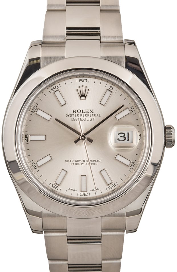 Rolex Datejust II Ref 116300 Silver Dial