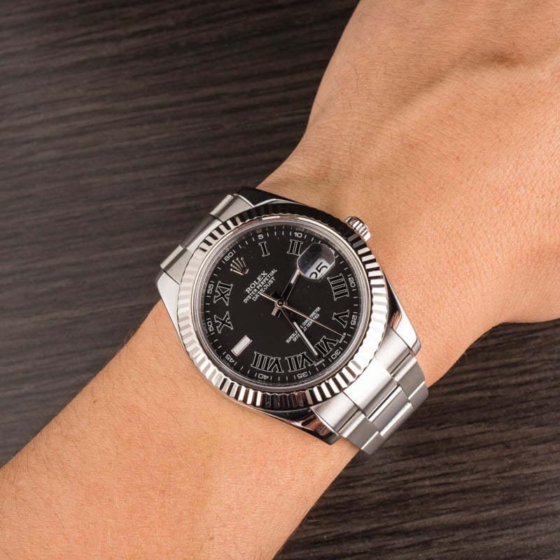 Used Rolex Datejust II Ref 116334 Roman Dial T