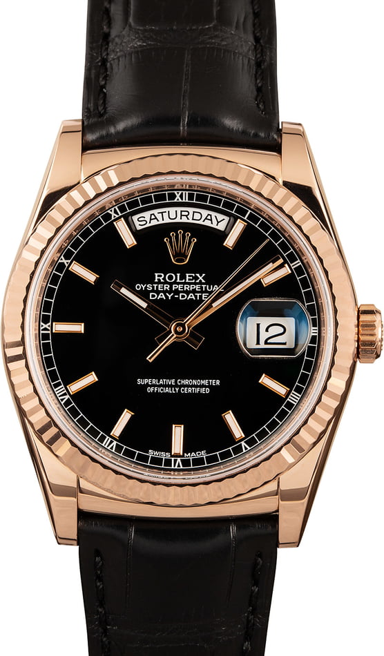 rolex day date everose gold