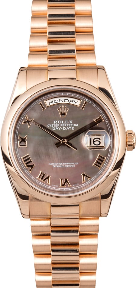 Rose Gold Rolex Day-Date Presidential 118205