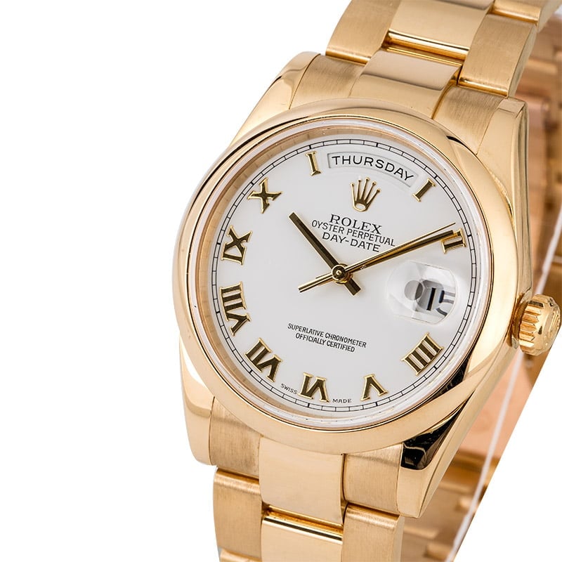 Rolex Day-Date 118208 with 18k Oyster Bracelet