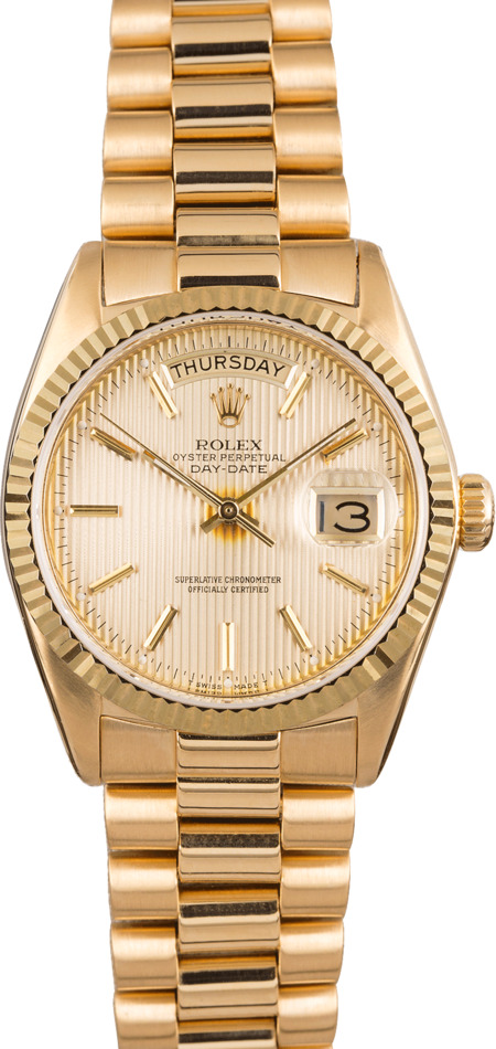 Used Rolex President Day-Date 18038 Tapestry Dial