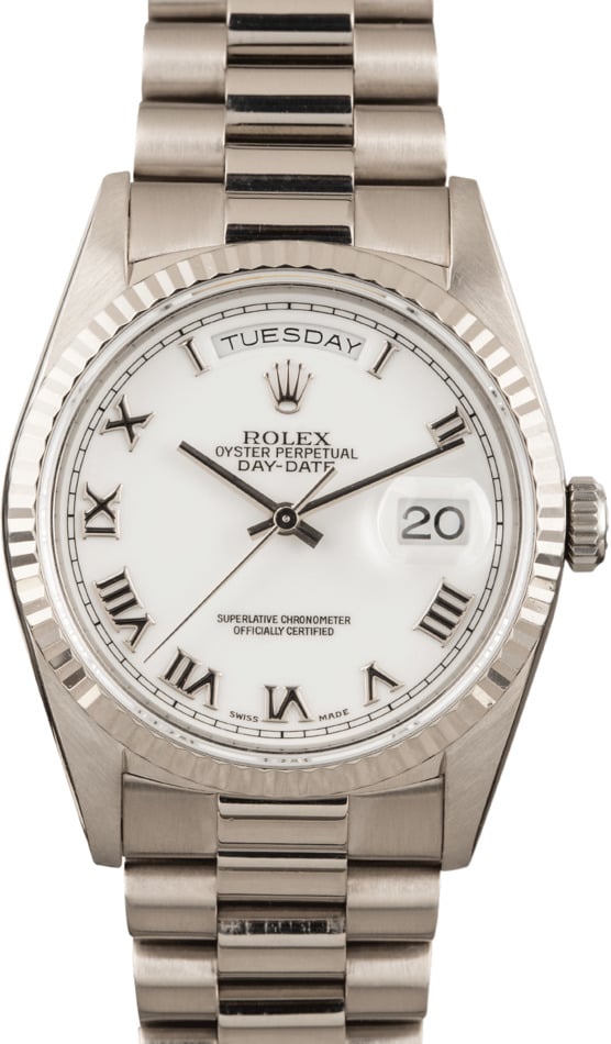 white gold presidential rolex