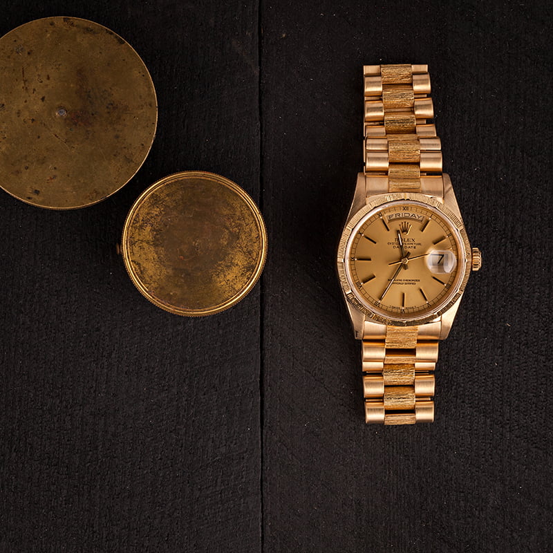 Pre-Owned Rolex Day-Date 18248 Barked President