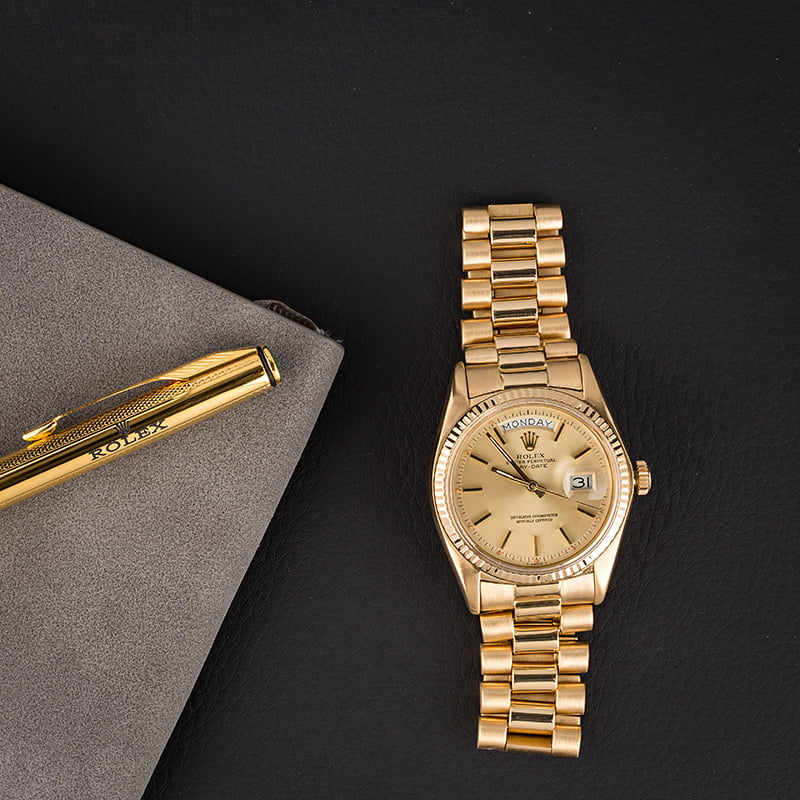 Used Rolex President 1803 Champagne 'Pie Pan' Dial