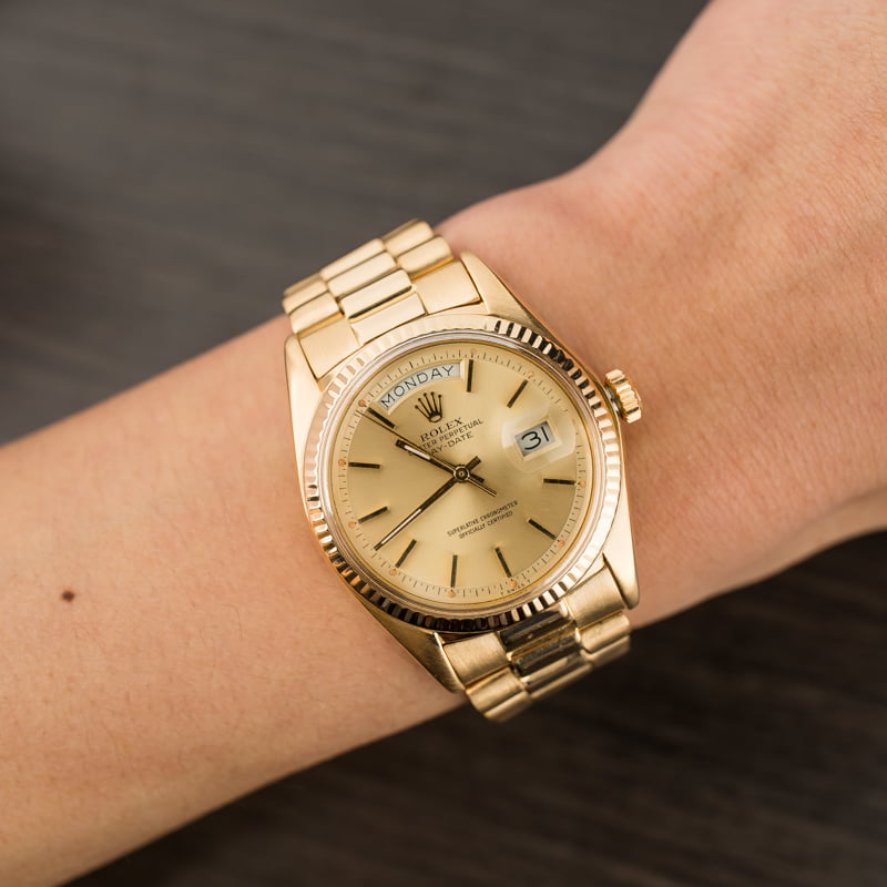 Used Rolex President 1803 Champagne 'Pie Pan' Dial