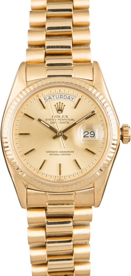 Used Rolex President 1803 Champagne 'Pie Pan' Dial