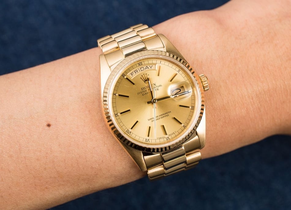 Rolex Day-Date 18038 President Certified Pre-Owned