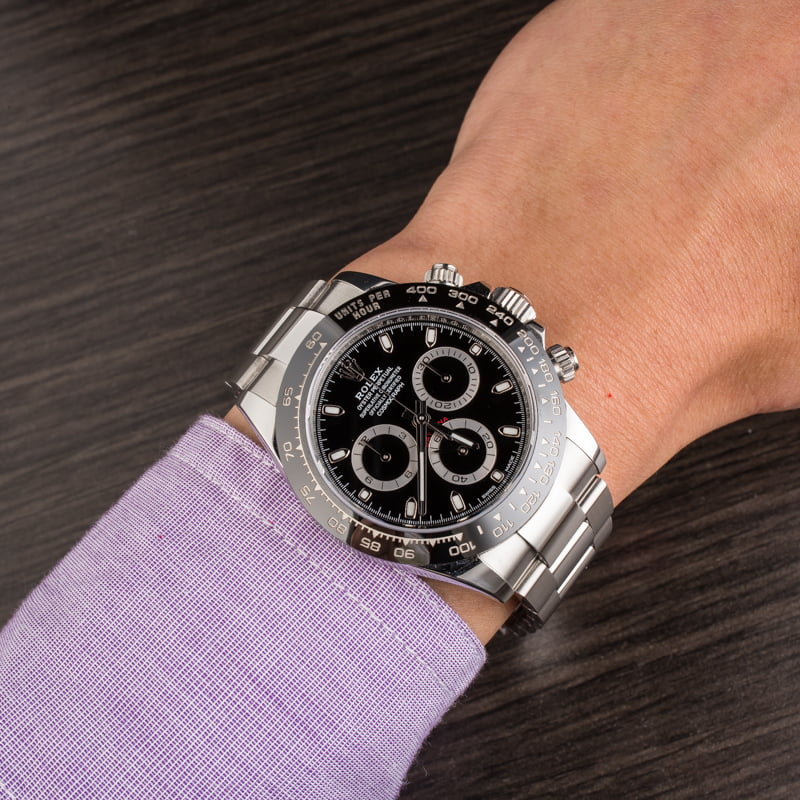 PreOwned Rolex Daytona 116500LN Black Ceramic Tachymetric Bezel