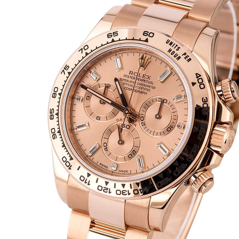 Rolex Daytona 116505 Diamond Dial Everose Gold Oyster