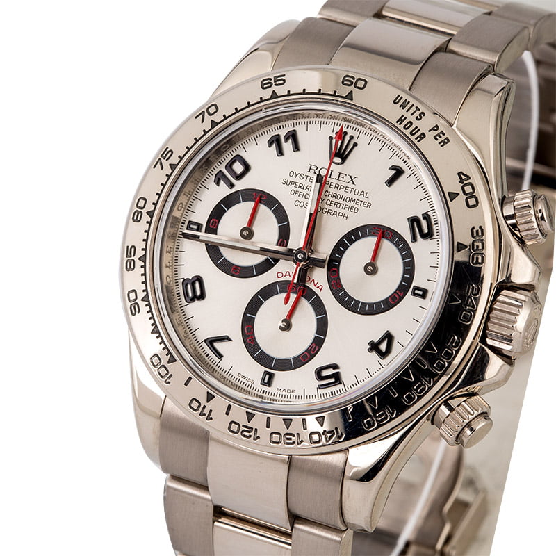 Rolex Daytona 116509 Silver Dial White Gold Oyster
