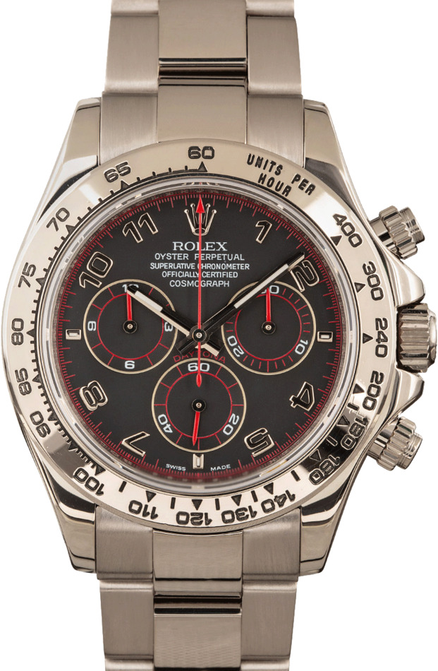 rolex daytona black red
