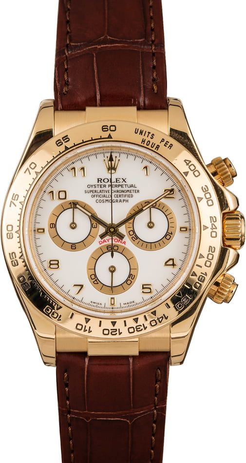Buy Used Rolex Daytona 116518 | Bob's Watches - Sku: 129102 x