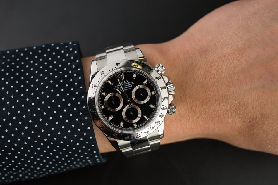 Men's PreOwned Rolex Daytona 116520 Serial Engraved