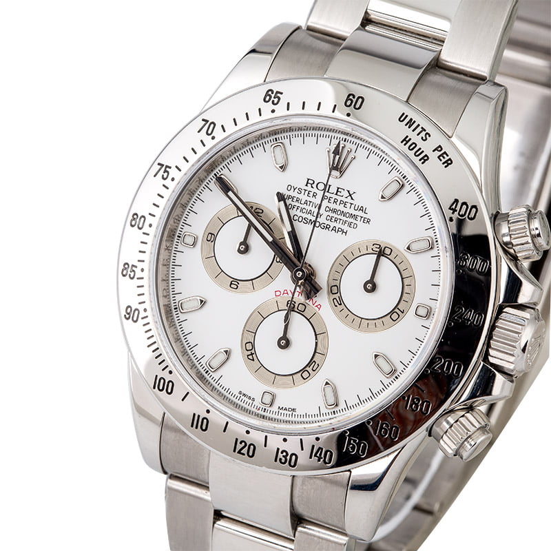 Rolex Daytona 116520 White Dial Steel Cosmograph