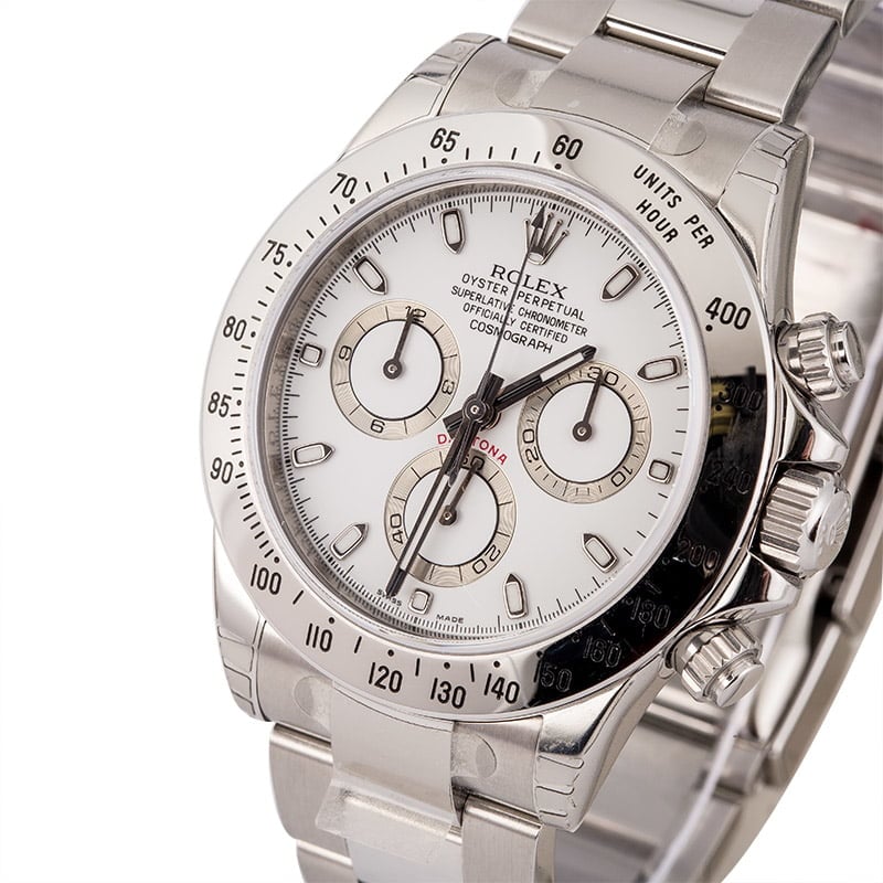 Unworn Rolex Daytona 116520 White Dial Serial Engraved