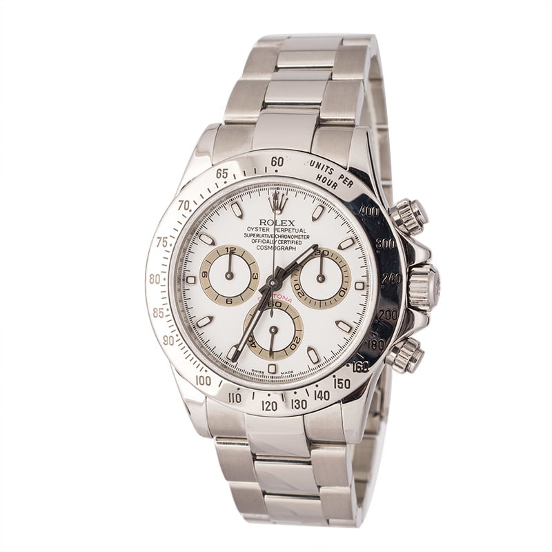 Rolex Daytona Steel White Dial 116520