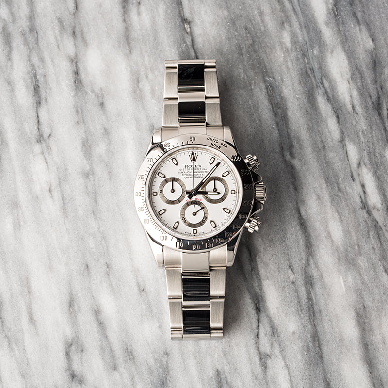 PreOwned Rolex Daytona 116520 White Dial