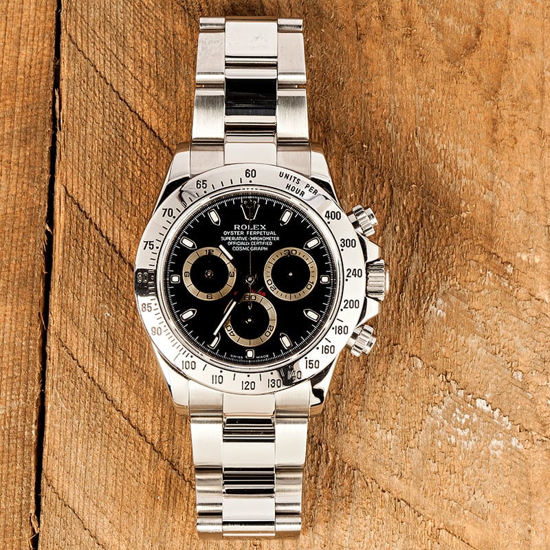 Rolex Stainless Steel Daytona 116520 Black