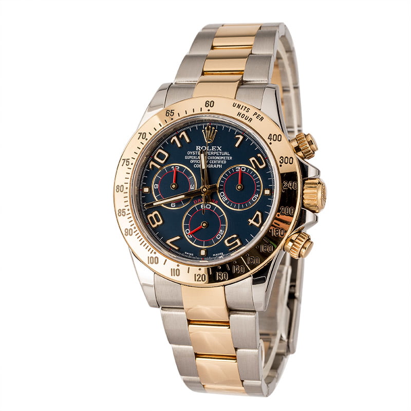 Pre-Owned Rolex Daytona 116523 Blue Arabic Dial