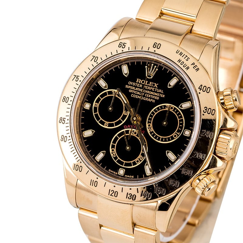 Rolex Daytona 116528 Yellow Gold Oyster