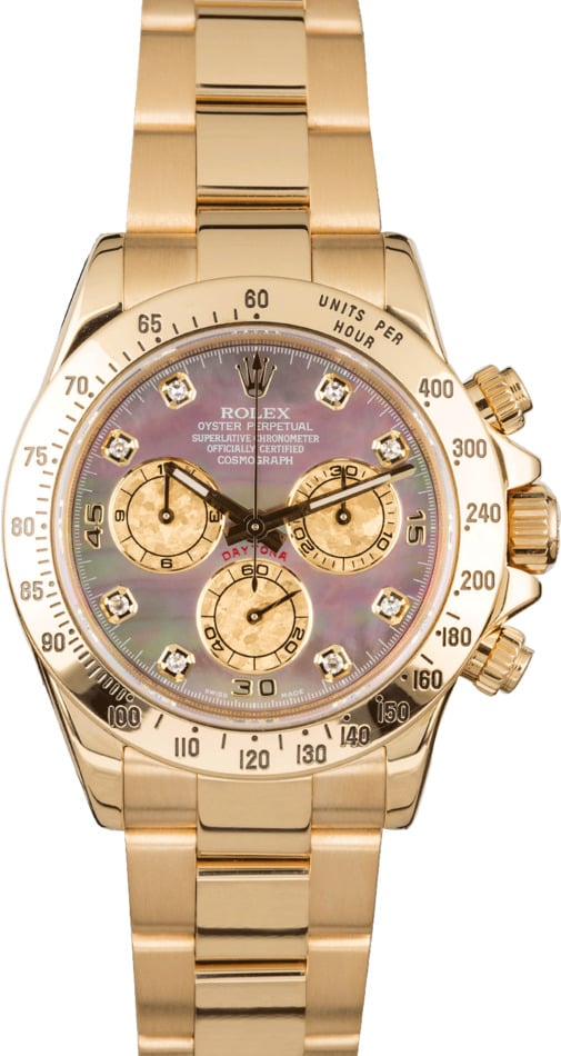 rolex daytona gold mother of pearl