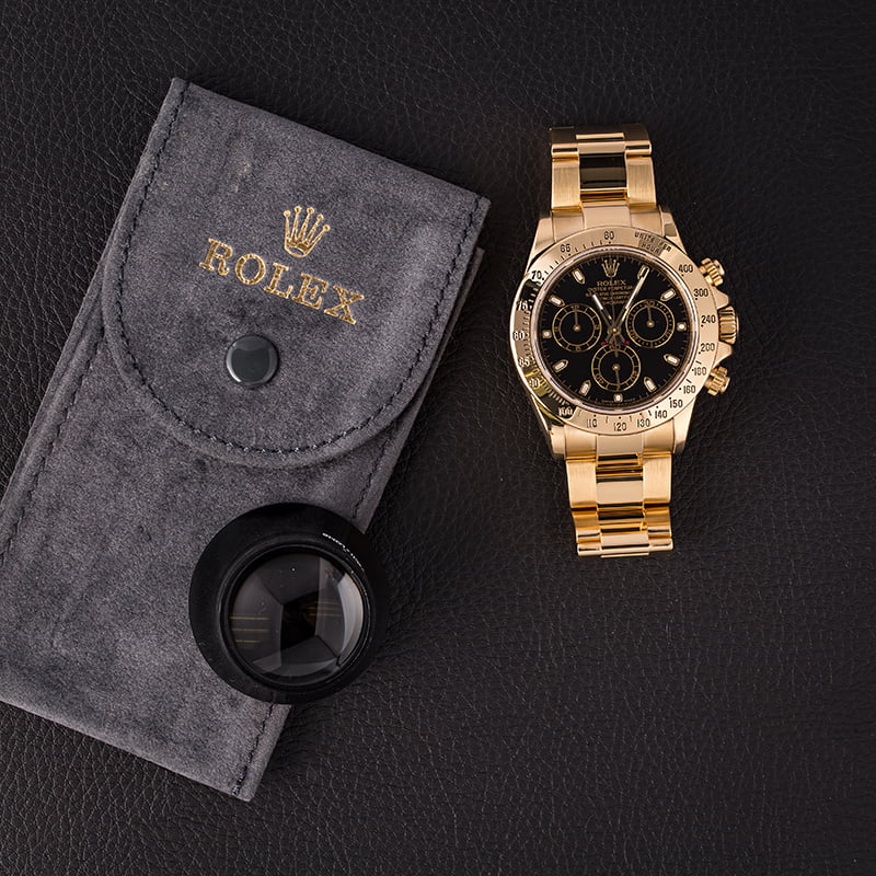 PreOwned Rolex Daytona 116528 Yellow Gold Oyster