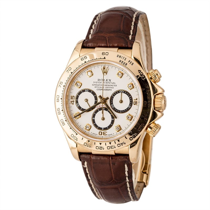 Pre-Owned Rolex Daytona 16518 Diamond Dial