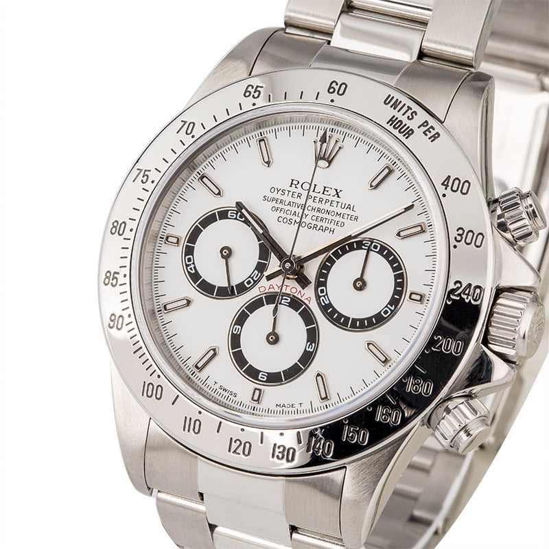 Rolex Daytona 16520 Zenith Movement with White Dial