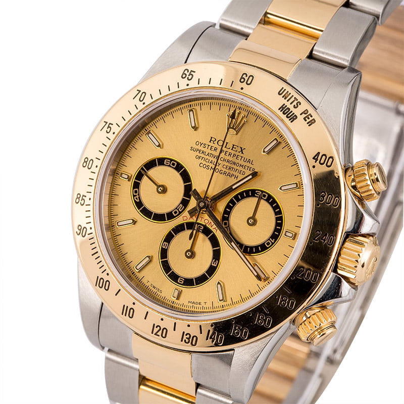 Used Rolex Daytona 16523 Steel & Gold