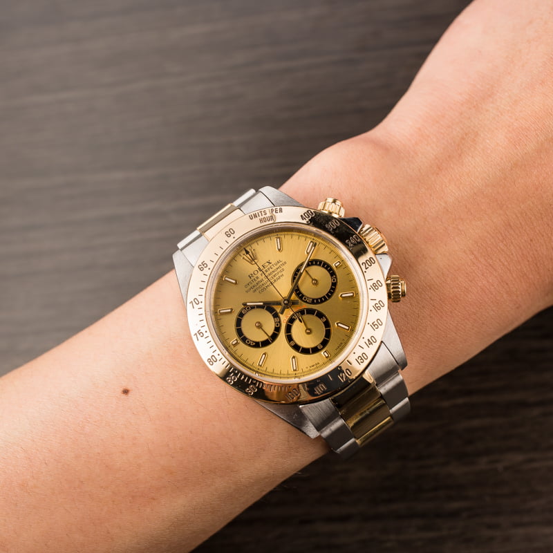 Pre Owned Rolex Daytona 16523 Stainless Steel & Gold