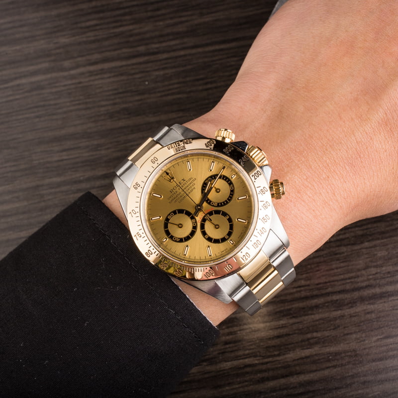 Used Rolex Daytona 16523 Champagne Dial