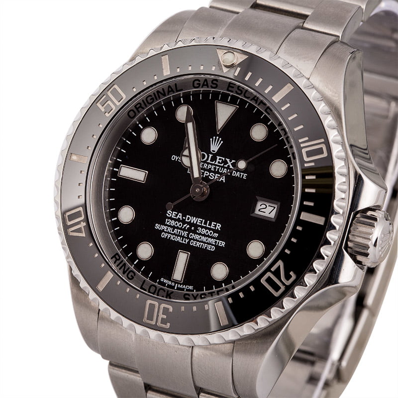 Used Rolex Sea Dweller Deepsea 116660 Ceramic Black Bezel T